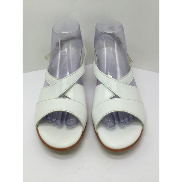 SAS Caress White Strap Wedge Sandal Womens 9.5N Comfort Sandal NIB - Picture 3 of 10